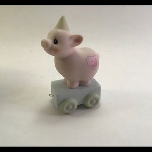 1985 Precious Moments Birthday Train Pig